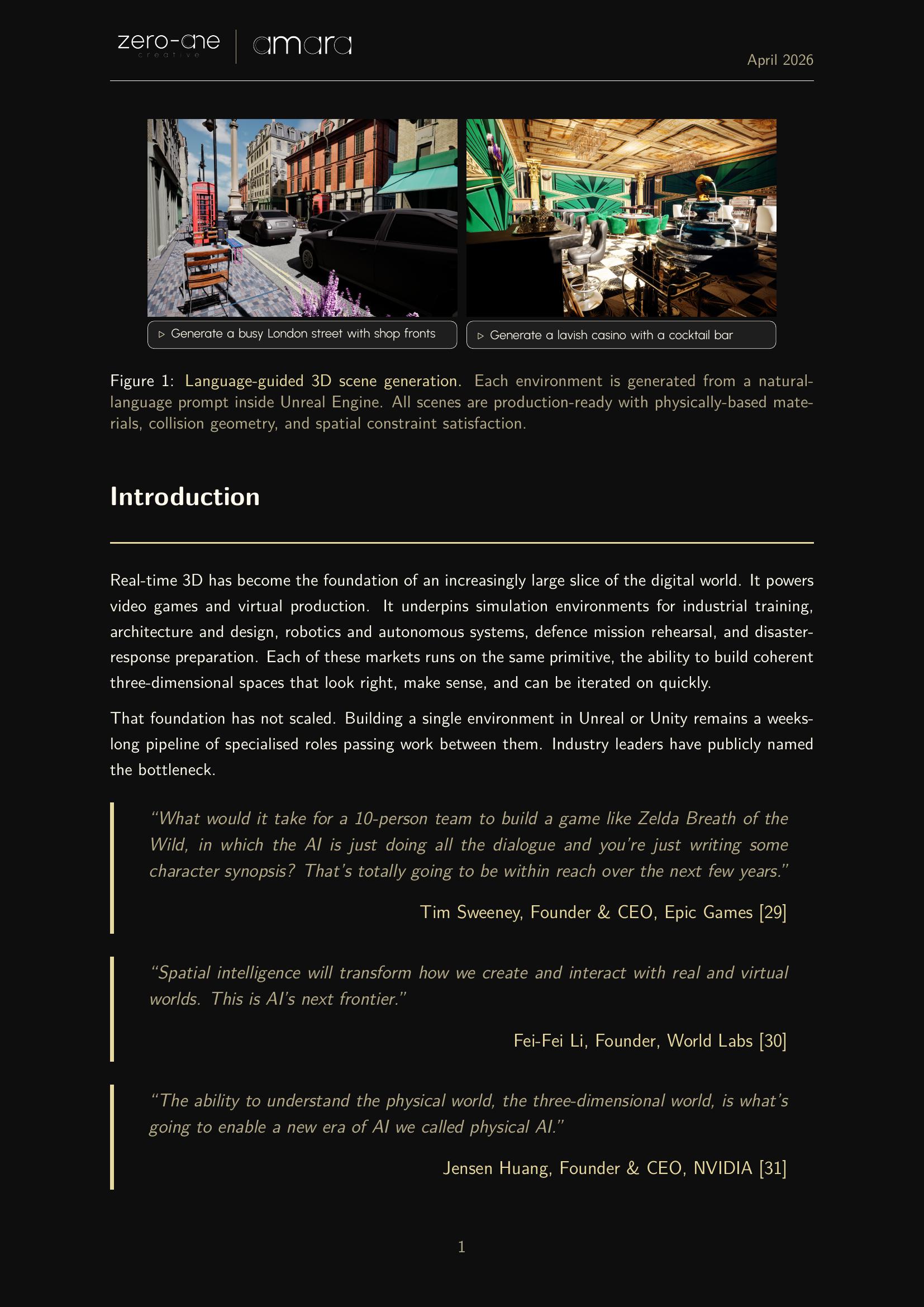 Amara — 3D Foundation Models Research Lab